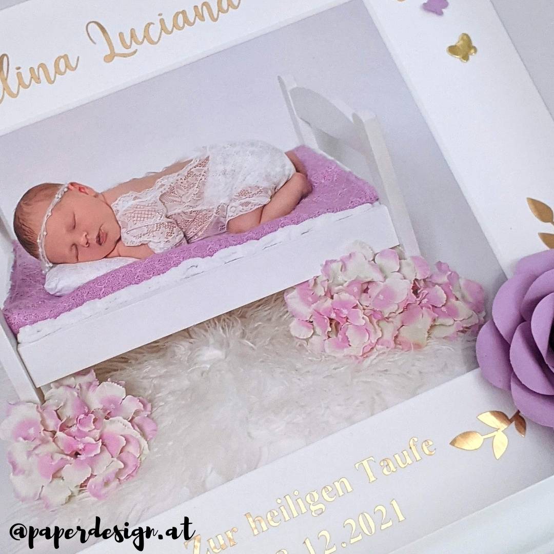 Elina Shadow Box Taufe Taufgeschenk Papierblumen Paper flowers handgemacht personalisiert paperdesign Elina Shadow Box Taufe Taufgeschenk Papierblumen Paper flowers handgemacht personalisiert paperdesign