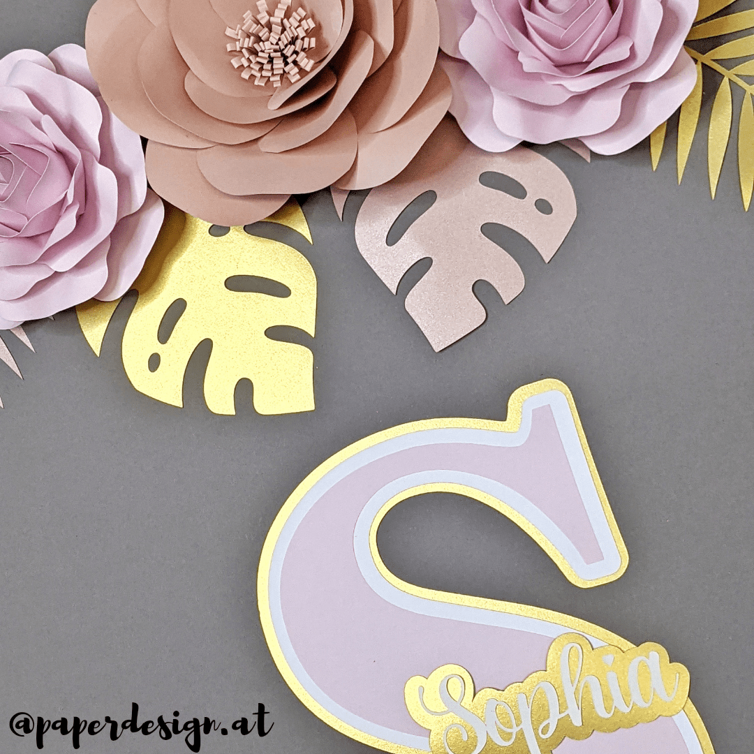 PaperdePapierrosen Paperroses Rosenset Kinderzimmerset Sophia Mädchenzimmer personalisiert Selbstgemachtsign Kinderzimmerdekoration Papierrosen Papierrosen Paperroses Rosenset Kinderzimmerset Sophia Mädchenzimmer personalisiert Selbstgemacht