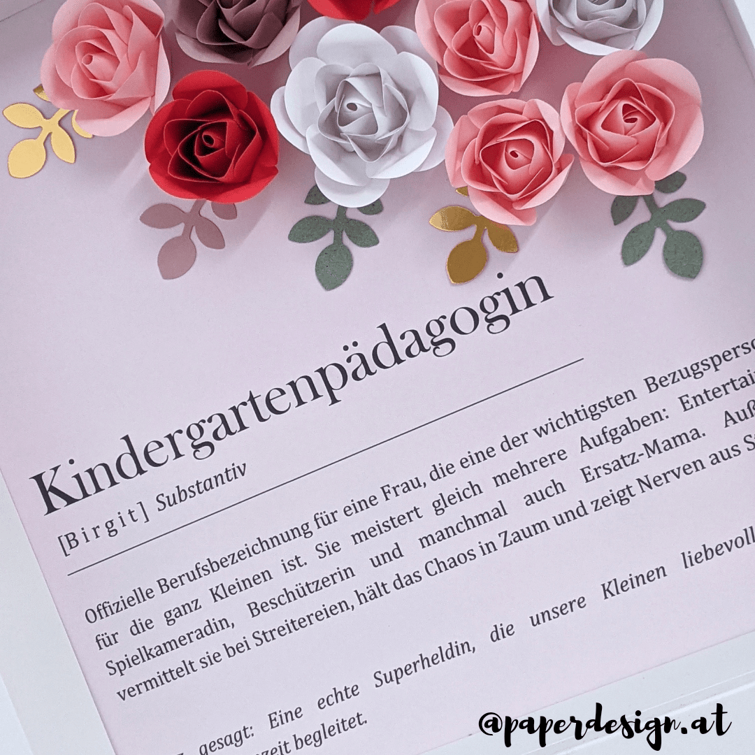 kindergartenpädagogin danke geschenk pädagogin erzieherin paperdesign handgemacht Kindergartenpädagogin Geschenk Danke