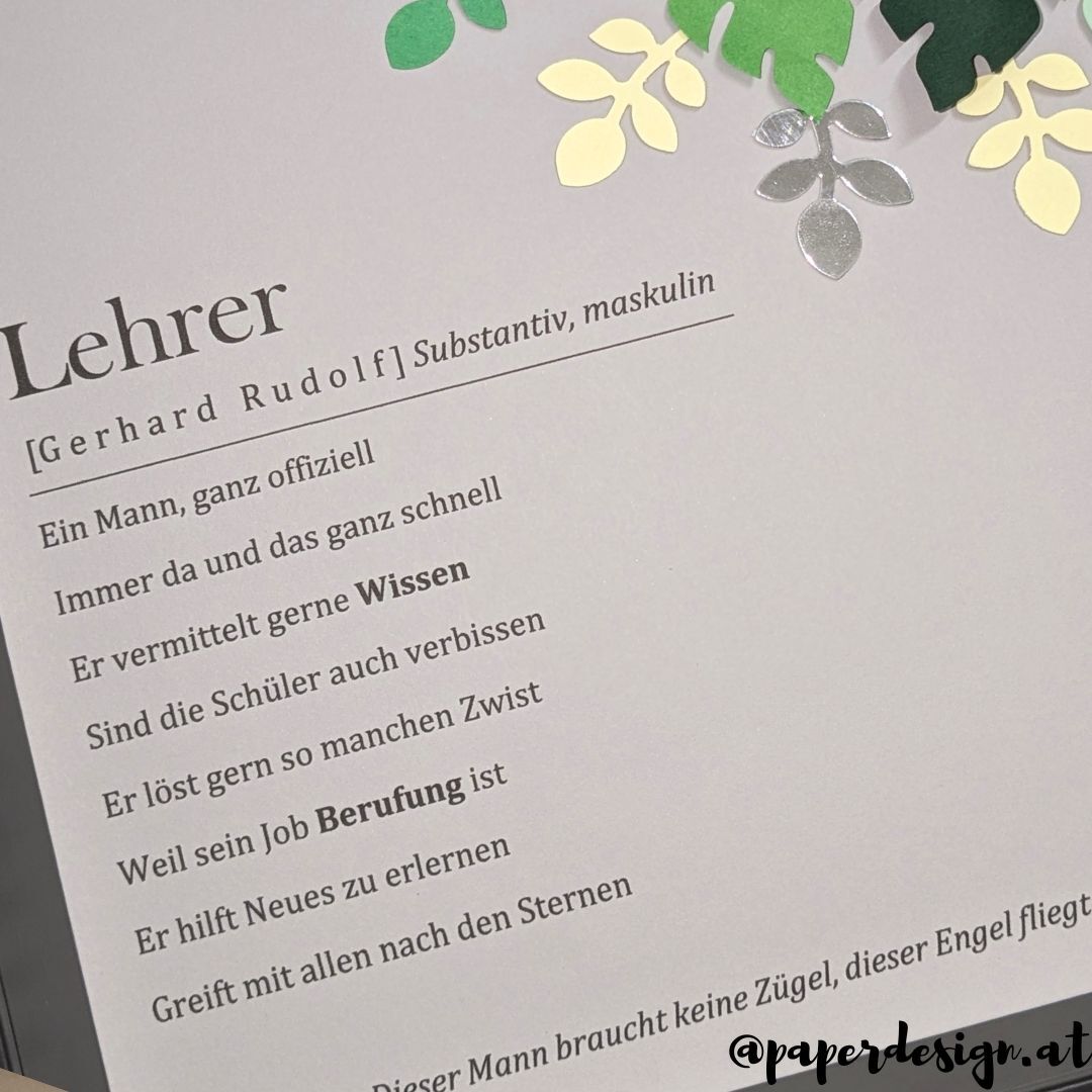 Lehrer Danke Abschied Geschenk Abschiedsgeschenk Schulende Lehrer Paperdesign