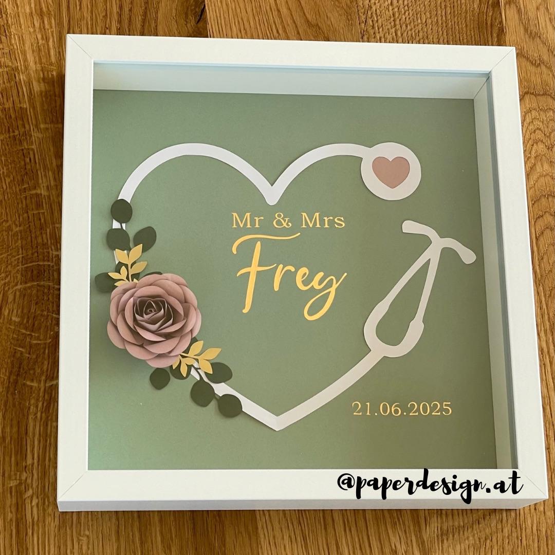 Arzt und Krankenschwester Geschenk für Personen in der Medizin Bilderrahmen Arzt Krankenschwester